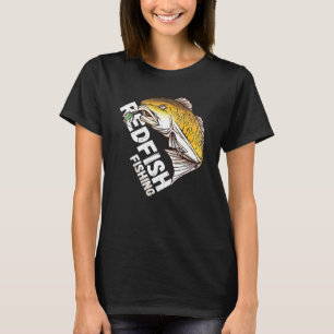 Camiseta Ropa de Arte de Lubina Vuela Camarón Pesca con Mos