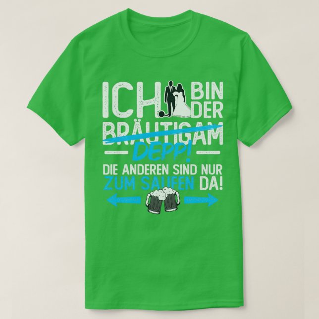 Camiseta Ropa de bachillerato de Groom 1 (Diseño del anverso)