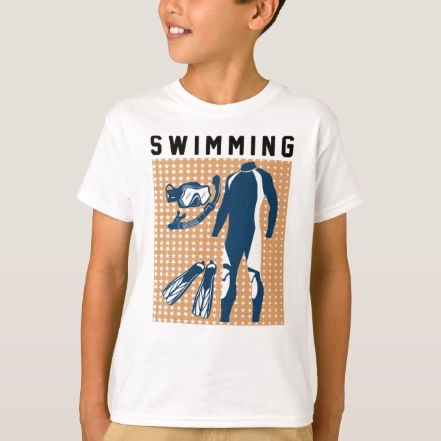 Camiseta Ropa de baño y gafas (Anverso)