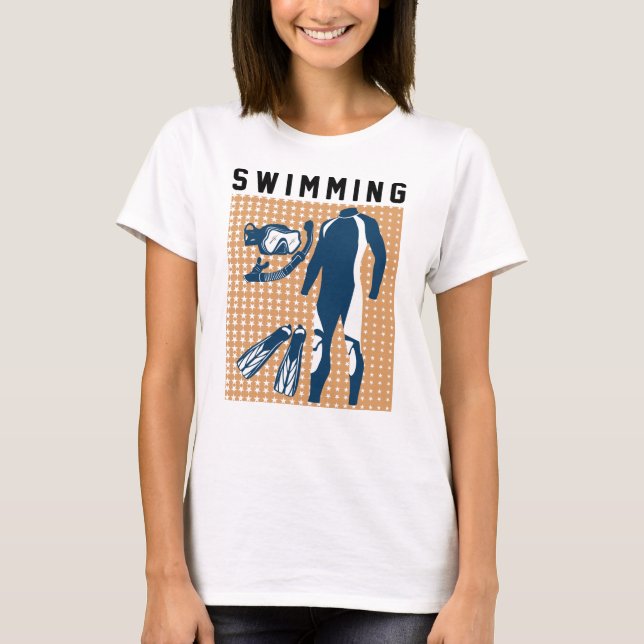 Camiseta Ropa de baño y gafas (Anverso)