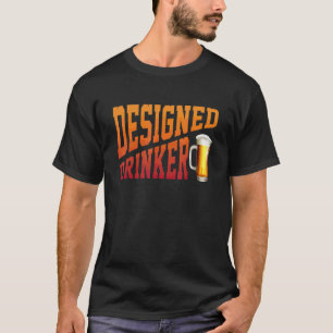 Camiseta Ropa de Bebedor Diseñada Cerveza Vino  Ropa