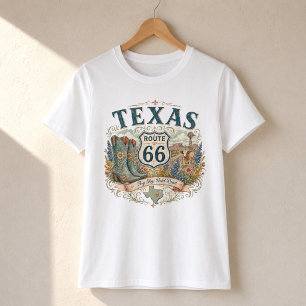 Camiseta Ropa de Botas Retro Vintage Texas Mother Road