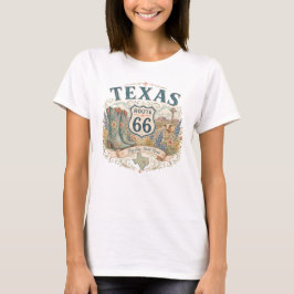 Camiseta Ropa de Botas Retro Vintage Texas Mother Road