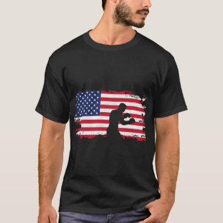 Camiseta Ropa de boxeo con bandera americana - Boxeador box