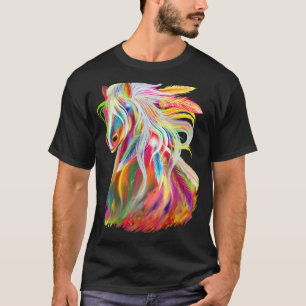 Camiseta Ropa De Caballos De Amor Para Chicas Mujeres Cabez
