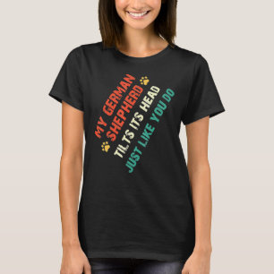 Camiseta Ropa De Cabeza De Pastor Alemana Para Dueños De Pe