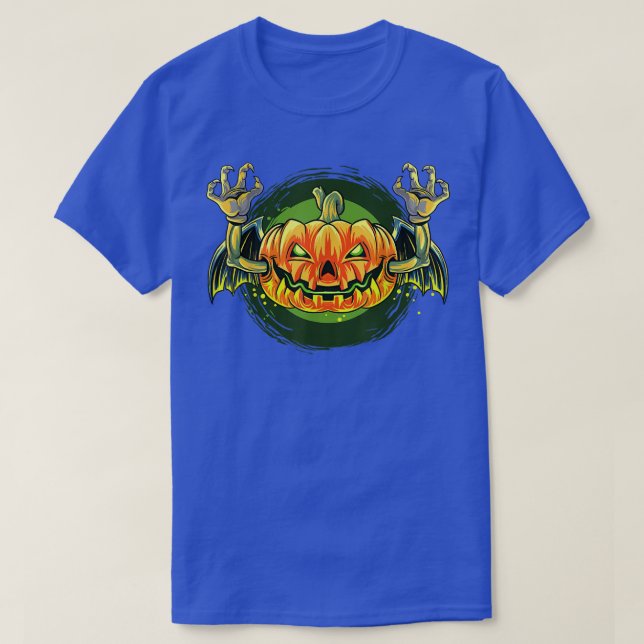 Camiseta Ropa de calabaza de Halloween (Diseño del anverso)