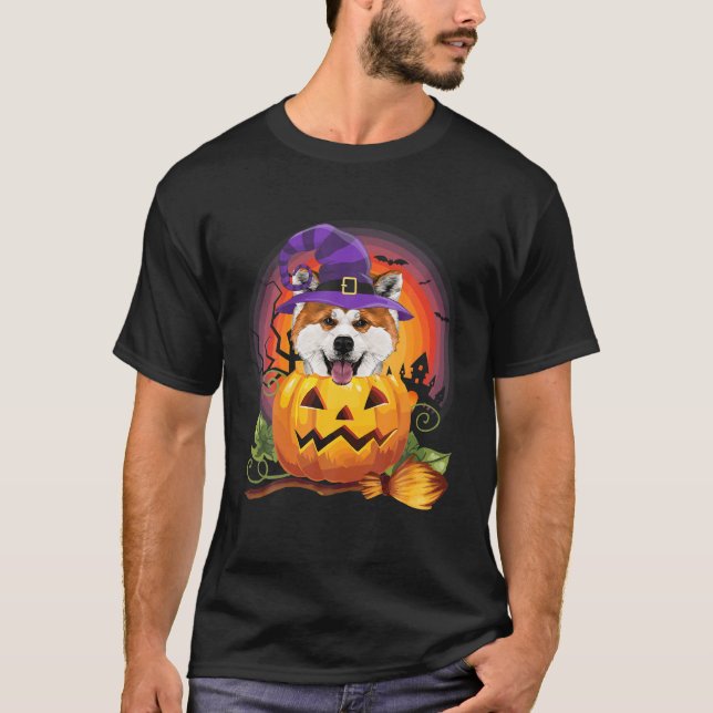 Camiseta Ropa de calabaza de la Bruja Halloween Ropa de los (Anverso)