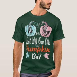 Camiseta Ropa de calabaza de otoño género revelar que el o 