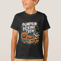 Ropa de calabaza divertida de la tripulación de pi