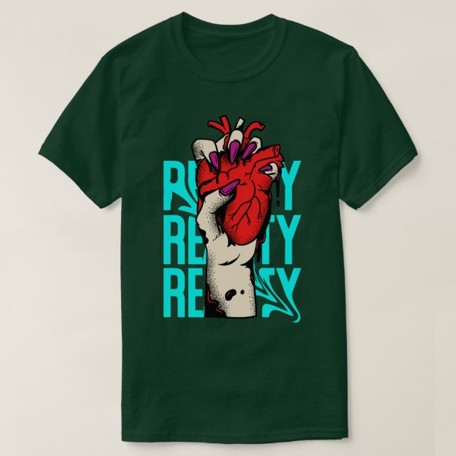 Camiseta Ropa de calle de corazones Ropa urbana (Diseño del anverso)