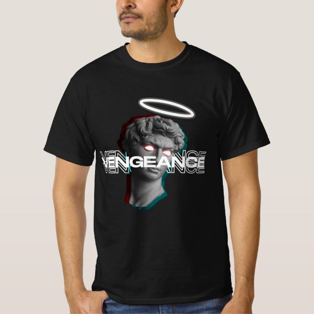 Camiseta Ropa de calle de estatua de ángel de VENGEANCE (Anverso)
