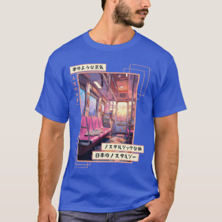 Camiseta Ropa de calle de metro con estética japonesa Vapor