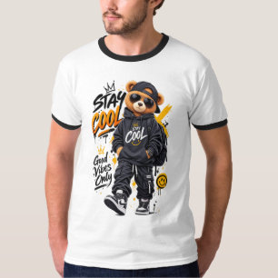 Camiseta Ropa de calle de oso genial