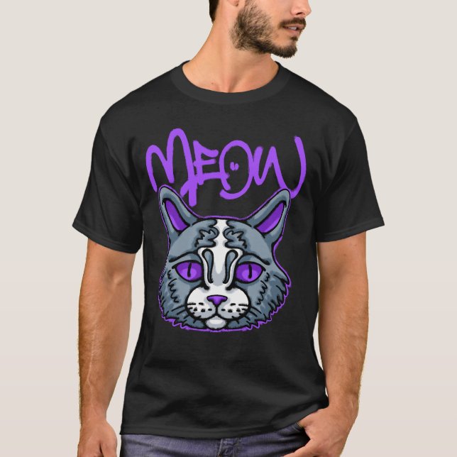 Camiseta Ropa de calle para gatos (Anverso)
