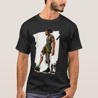 Camiseta Ropa de calle urbana para hombres que caminan en G