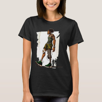 Camiseta Ropa de calle urbana para hombres que caminan en G