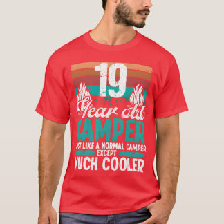 Camiseta Ropa de campamento de 19 años de edad explorando r