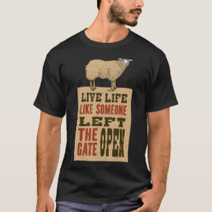 Camiseta Ropa De Campesino Para Ganaderos De Oveja Con S De