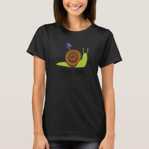 Camiseta Ropa de caracol de caracol de jardín