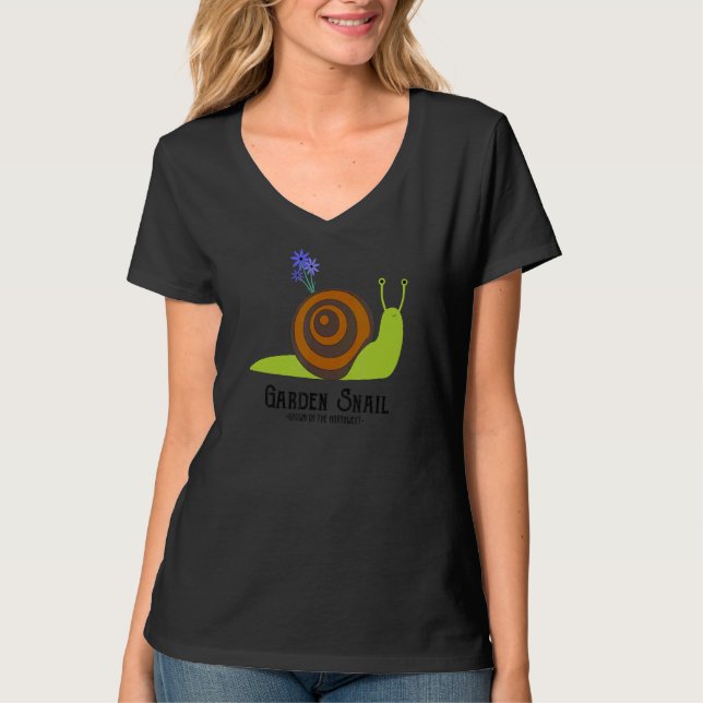 Camiseta Ropa de caracol de garganta (Anverso)