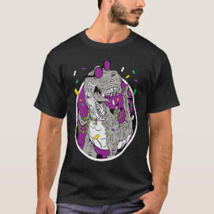 Camiseta Ropa de carnaval de dinosaurios de Mardi Gras TRex