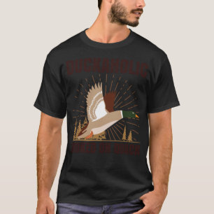 Camiseta ropa de caza de pato divertida para un agua de caz