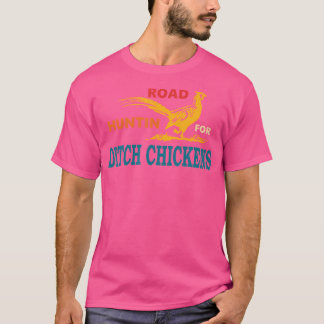 Camiseta Ropa de caza de pollos de zanja en el camino