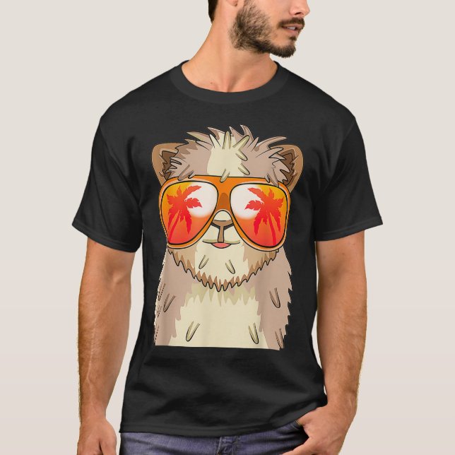 Camiseta Ropa de cerdo guineana de gafas de sol Cavy regalo (Anverso)