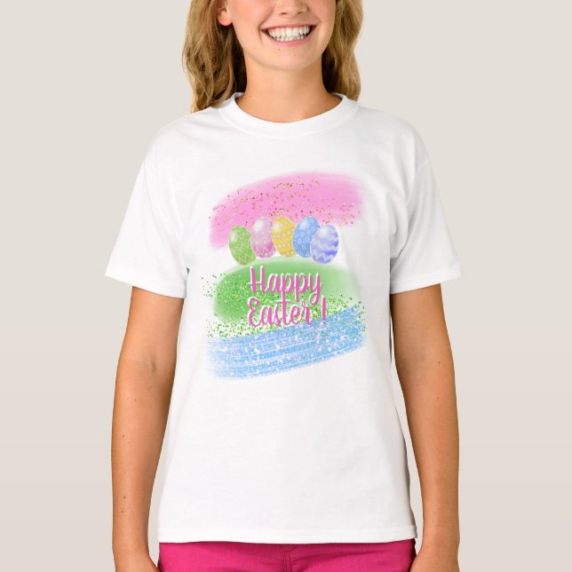 Camiseta Ropa de Chicas de Pascua, regalo de Pascua feliz (Anverso)