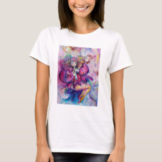 CAMISETA ROPA DE COLOR ROSA MUSICAL