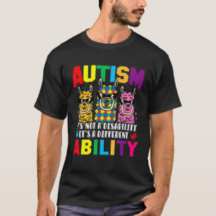 Camiseta Ropa de conciencia de autismo de llamas alpacas pa