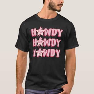 Camiseta Ropa de concierto de country Howdy para mujeres oc