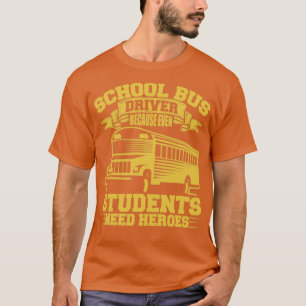 Camiseta Ropa de conductor de autobús escolar