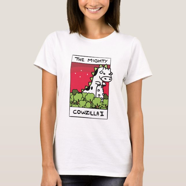 Camiseta Ropa de Cowzilla de la evolución de la vaca (Anverso)