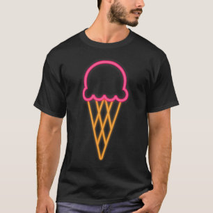 Camiseta Ropa de crema de hielo de los años 80 Retro temáti