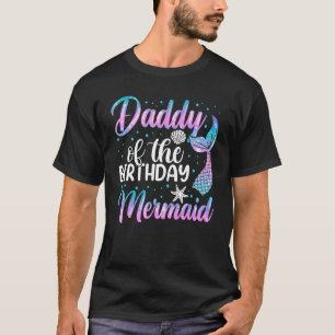 Camiseta Ropa De Cumpleaños De Sirena Para Los Hombres Padr