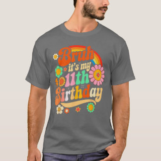 Camiseta Ropa de Cumpleaños para Niños y Niñas de Once Años