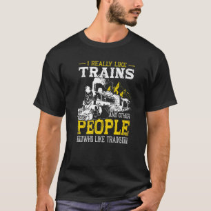 Camiseta Ropa de diseño de trenes modelo ferrocarril locomo