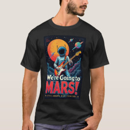 Camiseta Ropa de Diseño Gráfico de Moda Vamos a Marte
