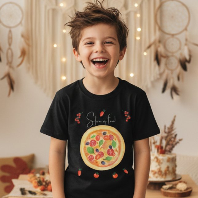 Camiseta Ropa de diversión, cumpleaños de pizza (Subido por el creador)