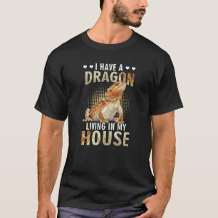 Camiseta Ropa de dragón con barba Pogona Barbata Lizard