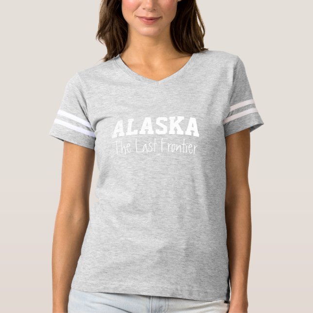 Camiseta Ropa de encargo del texto de ALASKA (Anverso)