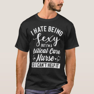 Camiseta Ropa de enfermera de cuidados intensivos Diseño de