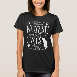 Camiseta Ropa de Enfermera Gato - Grandes Enfermeras