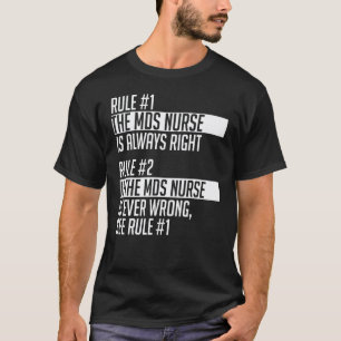 Camiseta Ropa de enfermera Mds Diseño de enfermeras lindas