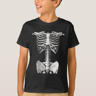 Camiseta Ropa De Esqueleto Jaula Halloween Regalos De Disfr