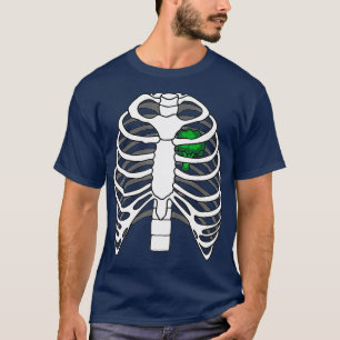 Camiseta Ropa de esqueleto Ropa de brócoli Ropa facil Hallo