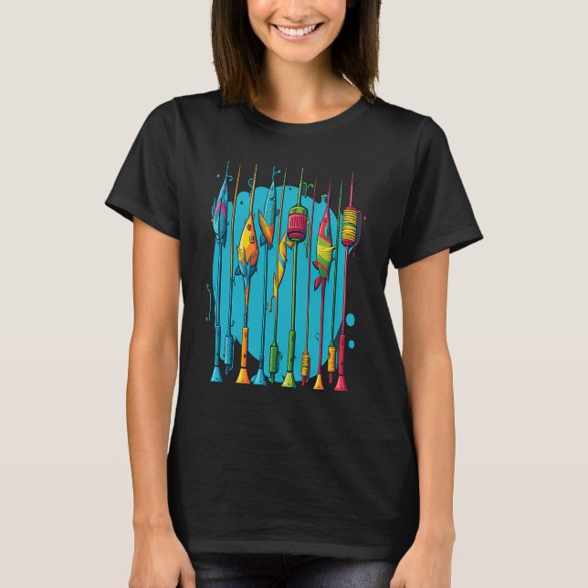 Camiseta Ropa de estilo pop para viaje de pesca familiar (Anverso)