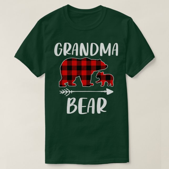 Camiseta Ropa de familia de juego de oso con oso, abuela di (Diseño del anverso)